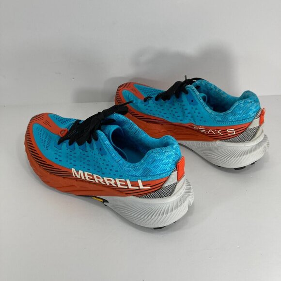 Merrell Agility Peak 5 Vibram Trail Trekking Running Shoes Women’s Size 8.5 Blue - Picture 7 of 13